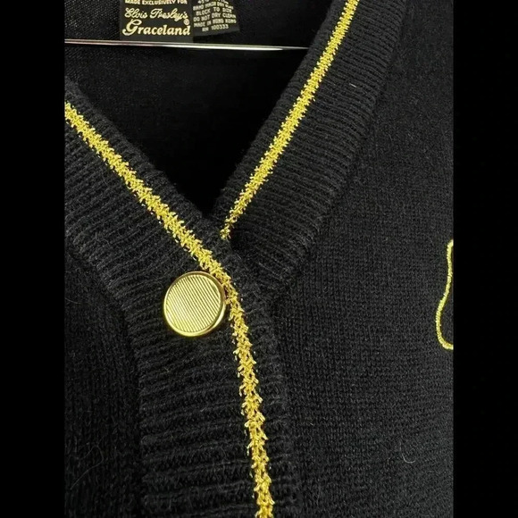 NWT Vintage Elvis Presley Graceland 1999 Womens Cardigan Sweater Made Hong Kong - Picture 3 of 8